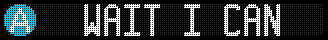 Generated MTA Display with message Wait I can change the trains
