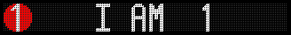 Generated MTA Display with message I am #1!