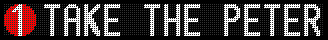Generated MTA Display with message TAKE THE PETER PAN BUS FROM NY TO BOSTON