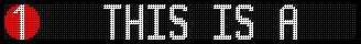 Generated MTA Display with message This is a Rector street bound 1 train