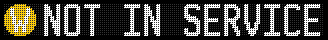 Generated MTA Display with message NOT IN SERVICE